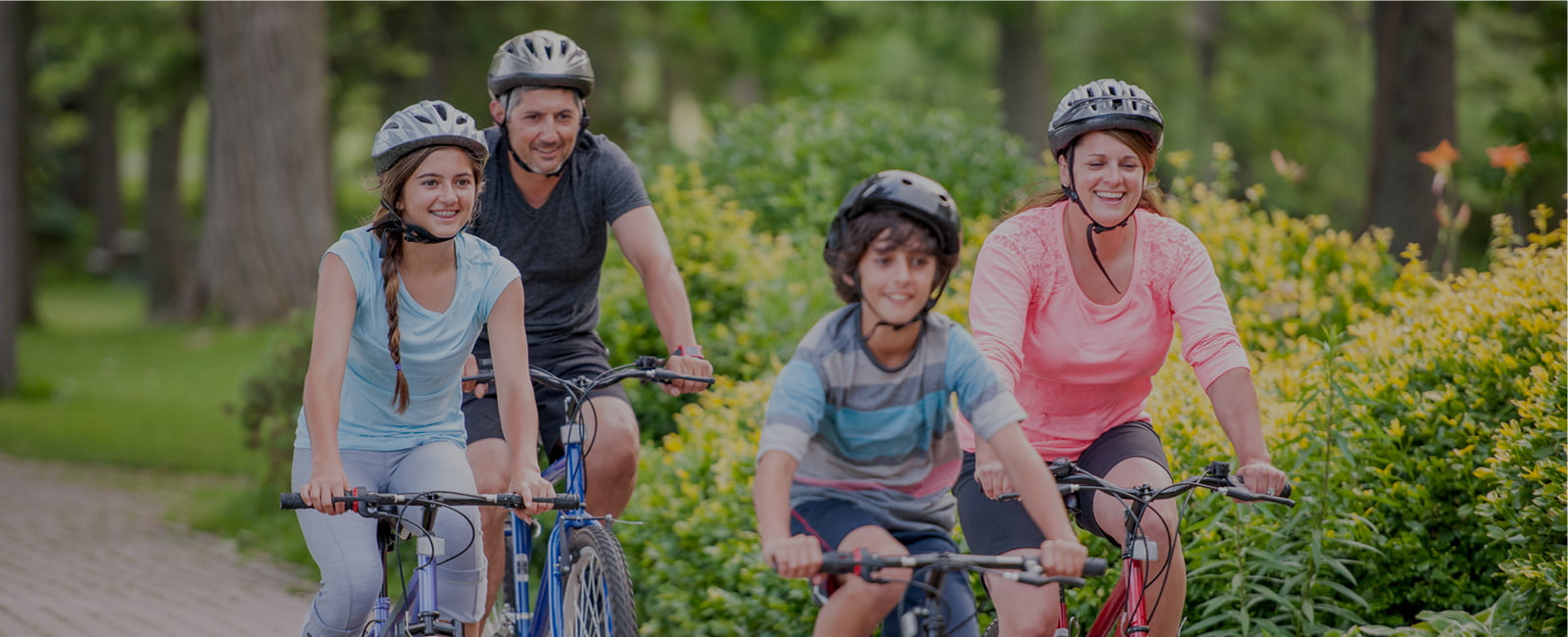 Family in hero banner